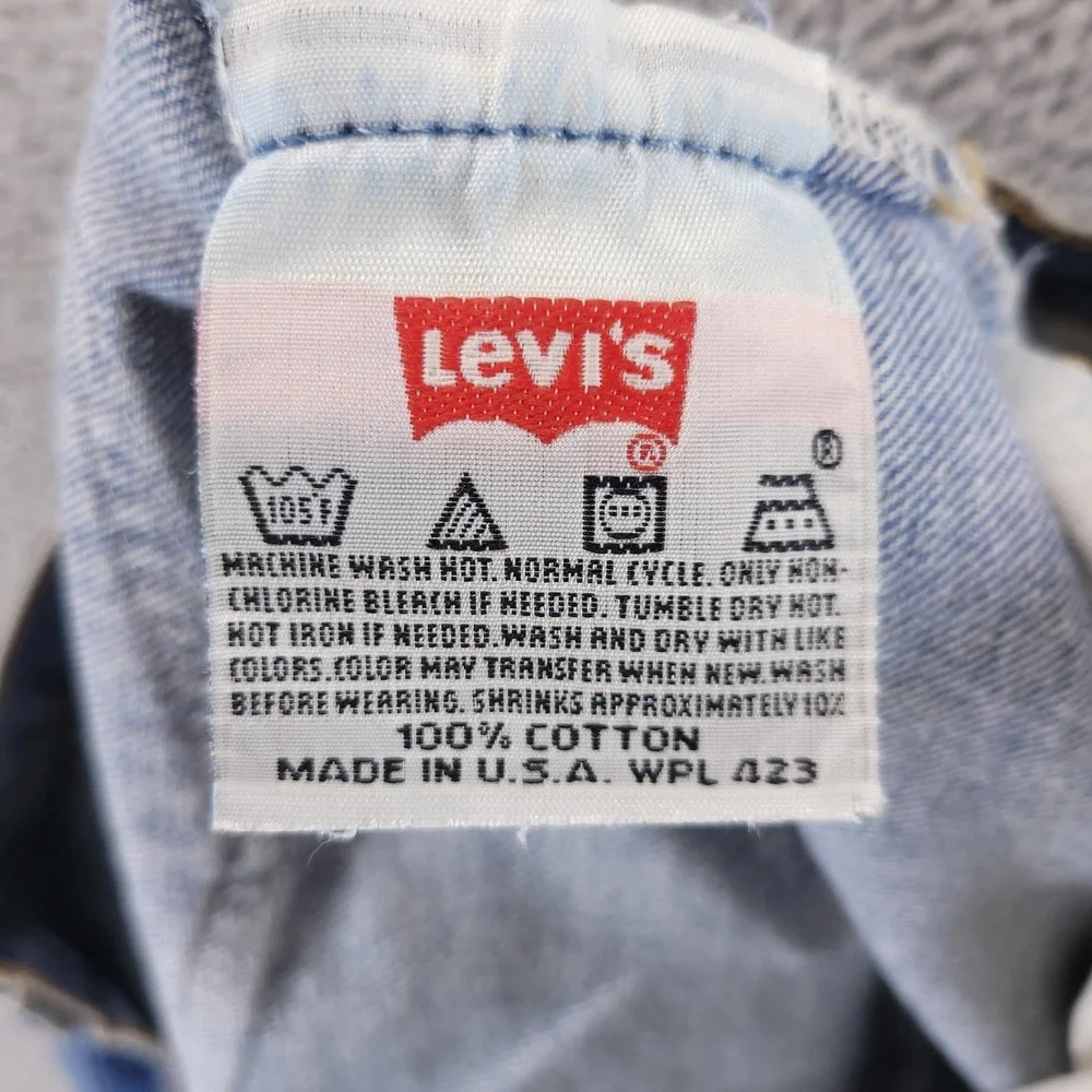 VTG Levis 501 Jeans Mens 40x28 Blue Regular Straight Button Fly Made In USA Y2K
